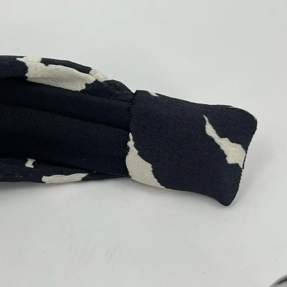 AUTUMN ADEIGBO Headband NEW Zebra Animal Print Black Hair Accessory Rare NWOT